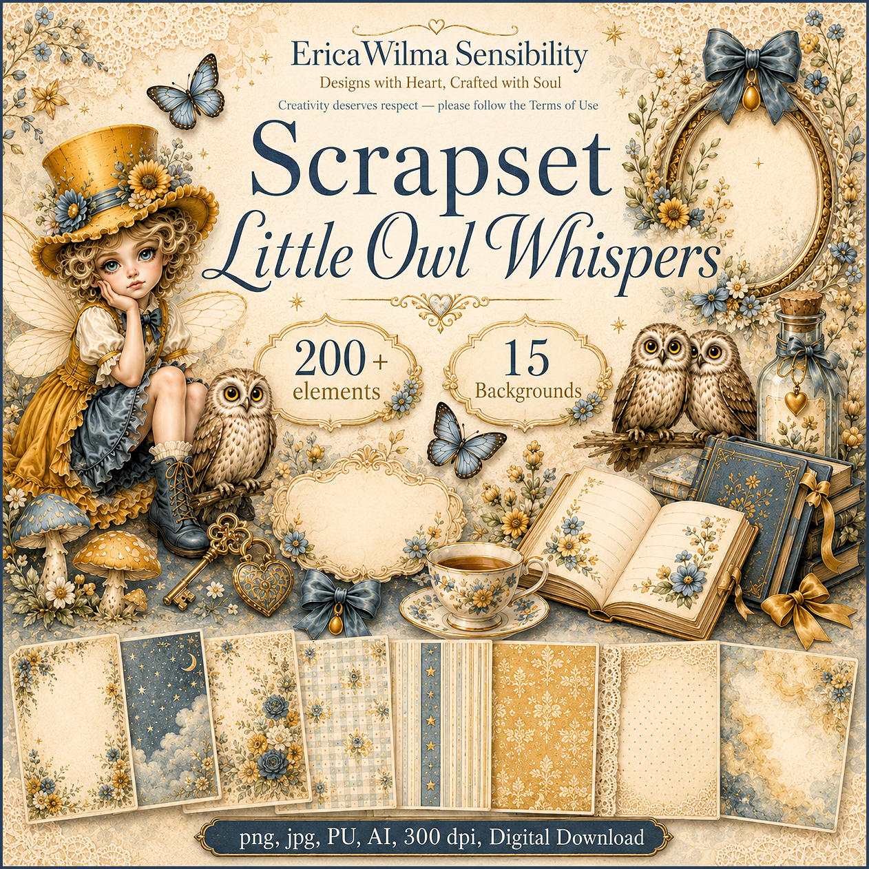 (image for) EW AI Scrapkit Little Owl Whispers 2026